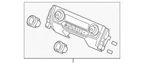 Управление климат-контролем Honda Civic X FC 18-21 manual