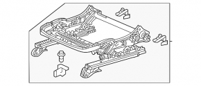 Motor reglabil longitudinal scaun șofer Honda Accord 23-26 fără cadru