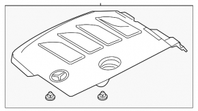 Накладка двигателя Mercedes C-class W205 300 19-21