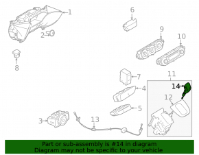 Ручка КПП с накладкой шифтера Ford Escape MK3 13-16 резина черная, черная накладка