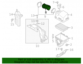 Воздуховод на впуск Mazda CX-30 20-22 2.5