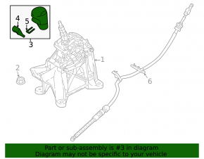 Buton schimbător de viteze din piele neagră pentru Mazda CX-50 23-25