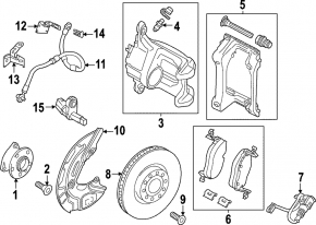 Суппорт в сборе передний левый Volkswagen ID.4 21-26