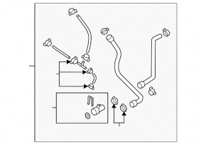 Conductă sistem de răcire VW Jetta 11-18 USA 1.4T