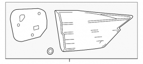 Lampa interioară pentru capacul portbagajului stânga Lexus ES300h ES350 16-18 restilizat