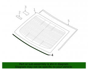 Bandă decorativă lunetă Hyundai Sonata 15-19