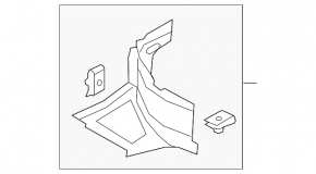 Подкрылок передний правый нижняя часть Audi Q3 8U 16-18