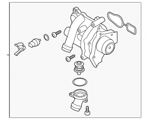 Carcasă termostat VW CC 08-17