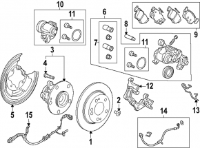 Cablu senzor ABS spate stanga Honda Accord 23-