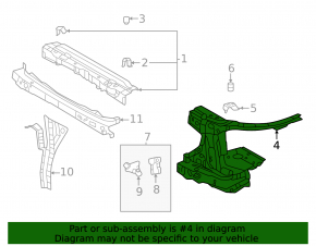 Окуляр левый Toyota Land Cruiser 24-26