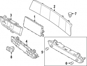Bloc butoane panou frontal stânga pentru Kia Sportage 23-25 sub hayon electric