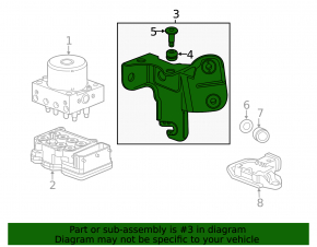 Кронштейн ABS АБС Buick Encore 13-22