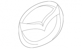 Эмблема значок MAZDA двери багажника Mazda CX-7 06-12