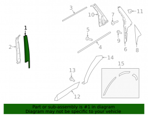 Ornamente ușă spate stânga față Land Rover Range Rover Sport 15-22