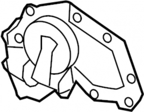Передняя крышка ГБЦ Nissan Pathfinder 13-14 2.5h