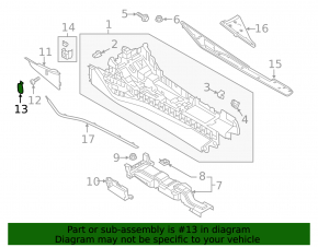 Capac montare consolă centrală stânga pentru Audi A6 C8 19-25 negru