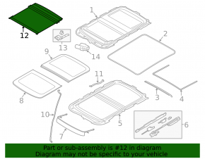 Шторка люка Mini Cooper F56 3d 14-