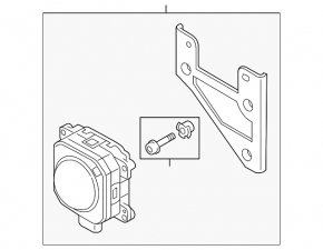 Radarul de croazieră Distronic pentru Audi A3 8V 15-16 4 uși, 5 uși