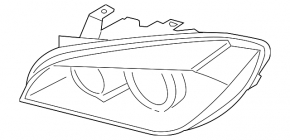 Фара передняя левая в сборе BMW X1 F48 16-19 LED