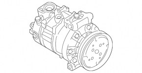 Компрессор кондиционера VW Atlas 18-26 2.0T, 3.6 под R134A