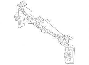 Grilă radiator suport Mercedes Clasa E W212 14-16