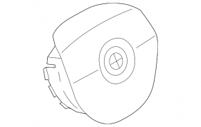 Подушка безопасности airbag в руль водительская BMW 3 G20 20-26 кожа черная, M3,M340, M Sport