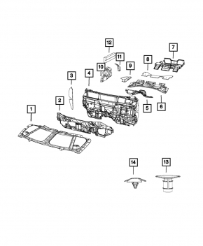 Изоляция капота Jeep Patriot 11-17