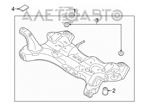 Subcadru față Kia Forte 4d 14-16 1.8
