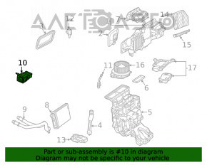 Клапан печки кондиционера Mercedes W167 GLE 350 450 20-23
