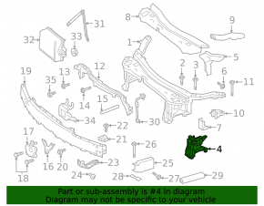Кронштейн замка капота правый Mercedes W213 E 17-23