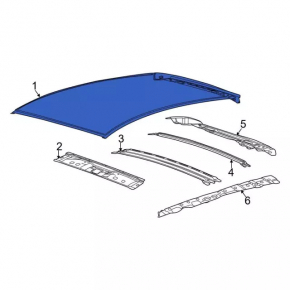 Acoperiș metalic pentru Ford Focus mk3 11-18 5 uși cu trapa