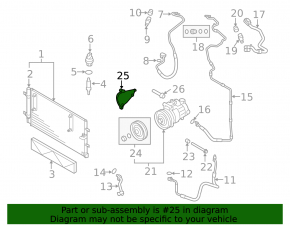 Кронштейн компрессора кондиционера Audi Q7 4L 10-15