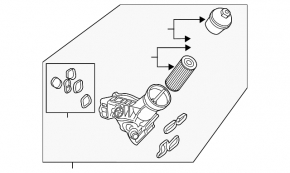 Корпус масляного фильтра BMW 7 G11 G12 16-19 B58