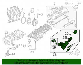 Корпус масляного фильтра BMW 5 G30 17-19 3.0T