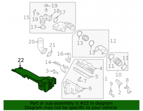 Воздухоприемник Nissan Murano 25-26