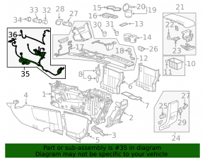 Проводка центральной консоли Chevrolet Equinox 10-17