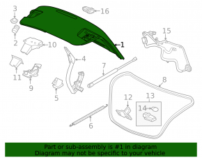Крышка багажника Chevrolet Malibu 13-15