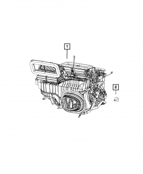 Печка в сборе Jeep Renegade 15-17 Auto