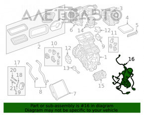 Печка в сборе Jeep Renegade 15-17 Auto