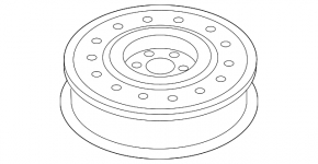 Запасное колесо докатка Chevrolet Equinox 10-17