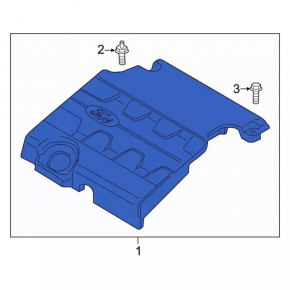 Накладка двигателя Ford Edge 15-18 3.5