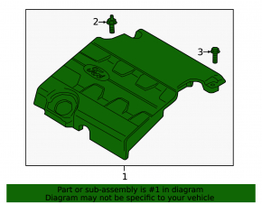 Накладка двигателя Ford Edge 15-18 3.5