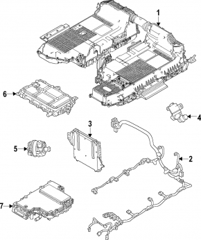 Аккумуляторная батарея ВВБ в сборе Mazda CX-90 24-26 PHEV без High power AC