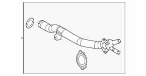 Патрубок охлаждения металл Mazda CX-50 23-26 2.5