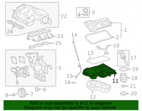 Baie ulei Lexus RX450 16-22 2GR-FXS