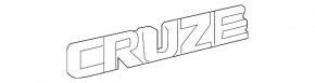 Emblema inscripția CRUZE Chevrolet Cruze 16-