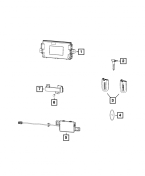 Keyless Entry Receiver Control Module Dodge Challenger 15-15