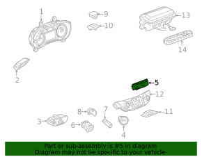 Кнопка аварийной сигнализации Chevrolet Malibu 16-25
