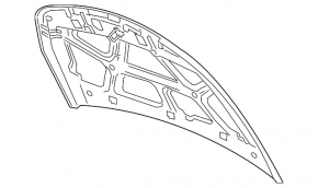 Капот голый Chevrolet Cruze 11-16