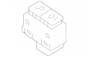 Buton de blocare ușă stânga față pentru Land Rover Range Rover Velar 18-23 negru